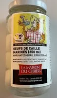 Mängden socker i Oeufs de caille marinés