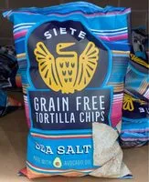 Mängden socker i Grain free tortillas chips sea salt
