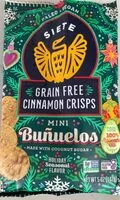 Mängden socker i Grain Free Cinnamon Crisps