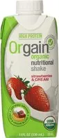 Mängden socker i Organic nutritional shake strawberries & cream