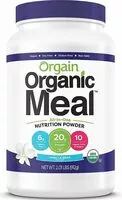 Mängden socker i Organic plant based meal replacement powder vanilla bean