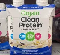 Mängden socker i Orgain Clean Protein Shake