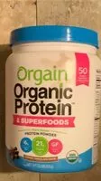 Mängden socker i Organic plant based protein superfoods powder