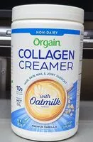 Mängden socker i Non-Dairy Orgain Collagen Creamer