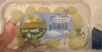 Mängden socker i Organic Green Grapes
