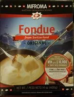 Mängden socker i Swiss cheese fondue original