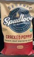 Mängden socker i Spudlove organic cracked pepper thick cut potato chips