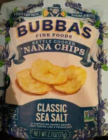 Mängden socker i BUBBA'S NANA CHIPS