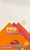 Mängden socker i Pro bar bite