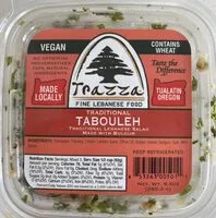 Mängden socker i Traditional Taboule