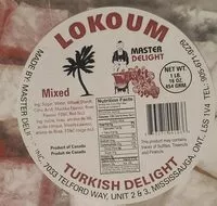 Mängden socker i Turkish delight