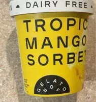 Mängden socker i Tropical mango sorbet