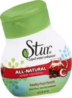 Mängden socker i Fruit punch water flavor ounce