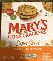 Socker och näringsämnen i Mary s gone crackers