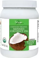 Mängden socker i Organic refined coconut oil