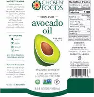 Mängden socker i 100% Pure Avocado Oil