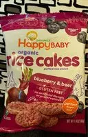 Mängden socker i Organic rice cakes blueberry beets