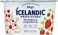 Mängden socker i Traditional strawberry lingonberry skyr
