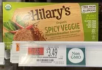 Mängden socker i Organic spicy veggie meatless breakfast sausage