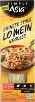 Mängden socker i Chinese Style Lo Mein Noodles