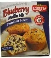 Mängden socker i Blueberry muffin mix