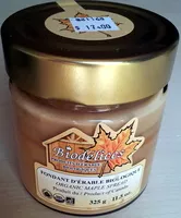 Mängden socker i Fondant d'érable biologique