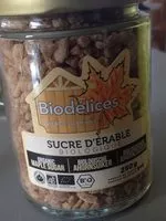 Mängden socker i Sucre d'érable bio (pépites)