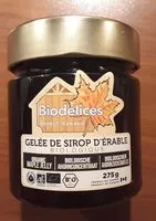 Mängden socker i Gelée de sirop d'érable