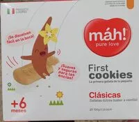 Mängden socker i Mah! Pure Love First Cookies Clásicas