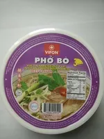 Mängden socker i Soupe phò bò tô arôme boeuf