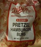Mängden socker i Ditsch pretzel hamburger buns