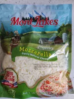 Mängden socker i Shredded Mozzarella