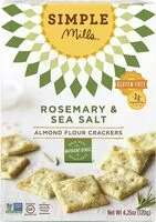 Mängden socker i Rosemary & Sea Salt Almond Flour Crackers
