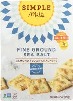 Mängden socker i Fine Ground Sea Salt Almond Flour Crackers