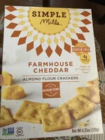 Mängden socker i Farmhouse Cheddar Almond Flour Crackers