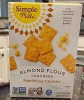Mängden socker i Farmhouse Cheddar Almond Flour Crackers