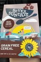 Mängden socker i Sunflower cereal - real cocoa