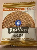 Mängden socker i Rip van dutch caramel & vanilla wafels