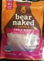 Mängden socker i Granola Triple Berry Crunch
