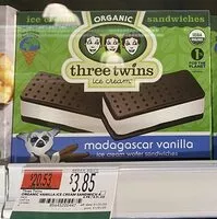 Mängden socker i Madagascar vanilla ice cream sandwiched between chocolate wafers, madagascar vanilla