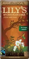 Mängden socker i Lilys sweets caramelized salted chocolate bar