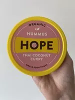 Mängden socker i Hope, organic hummus, thai coconut curry