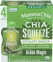Mängden socker i Mammachia squeeze green magic organic