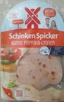 Mängden socker i Schinken Spicker Bunte Paprika-Lyoner