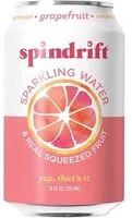 Mängden socker i Spindrift, Seltzer, Made With Fresh Squeezed Grapefruits