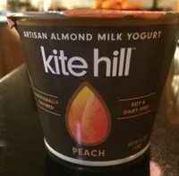 Mängden socker i Kite hill, artisan almond milk yogurt, peach