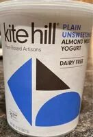 Mängden socker i Plain unsweetened almond milk yogurt