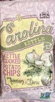 Mängden socker i Carolina Kettle Cooked Potato Chips - Rosemary & Garlic