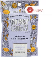 Mängden socker i Ginger candy chewy ginger chews original