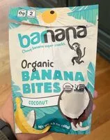 Mängden socker i Organic chewy banana bites coconut ounce delicious